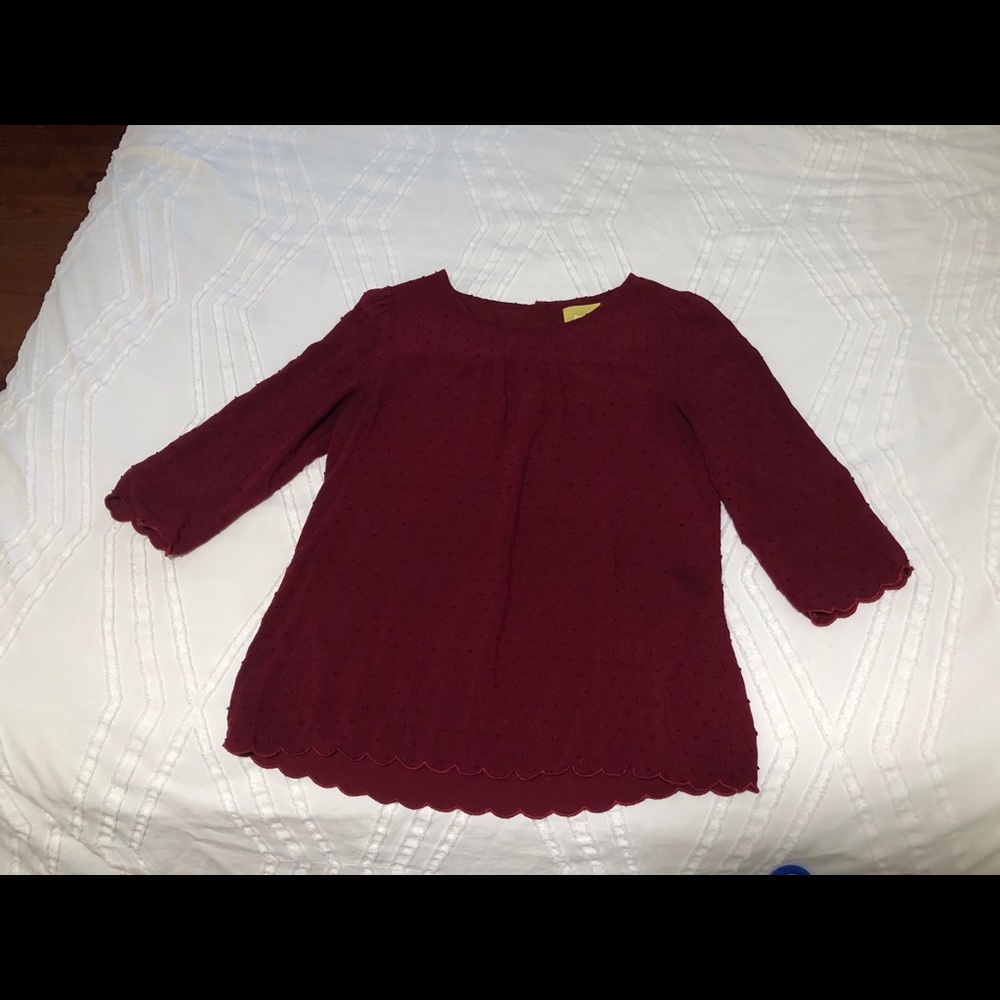 Red blouse